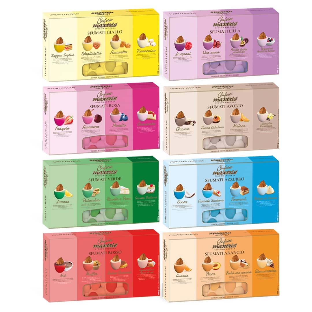 Confetti Maxtris 5 kg SFUMATI Scegli i colori – CandyFrizz