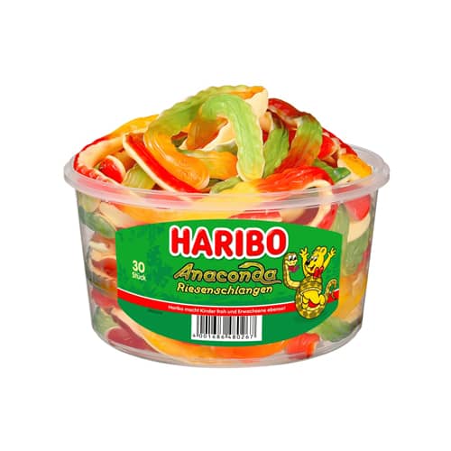 Vaschetta Haribo Anaconda 150 pezzi – CandyFrizz